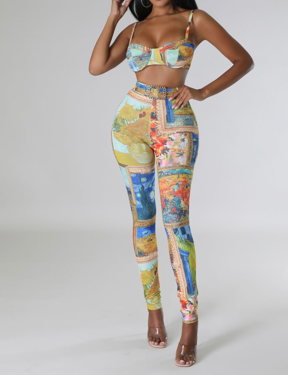 Crop Top & Leggings Pants Croquis Design Sets