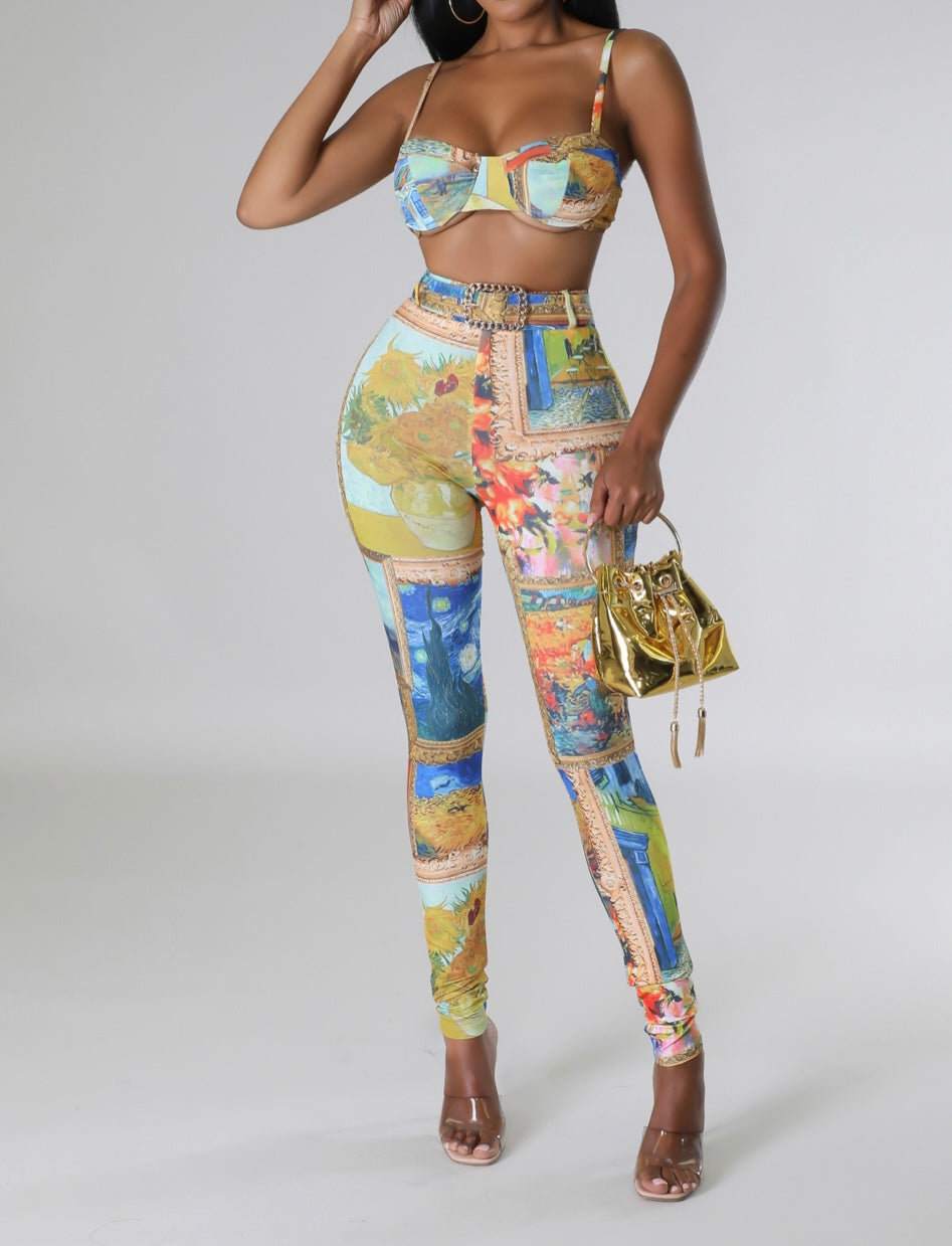 Crop Top & Leggings Pants Croquis Design Sets