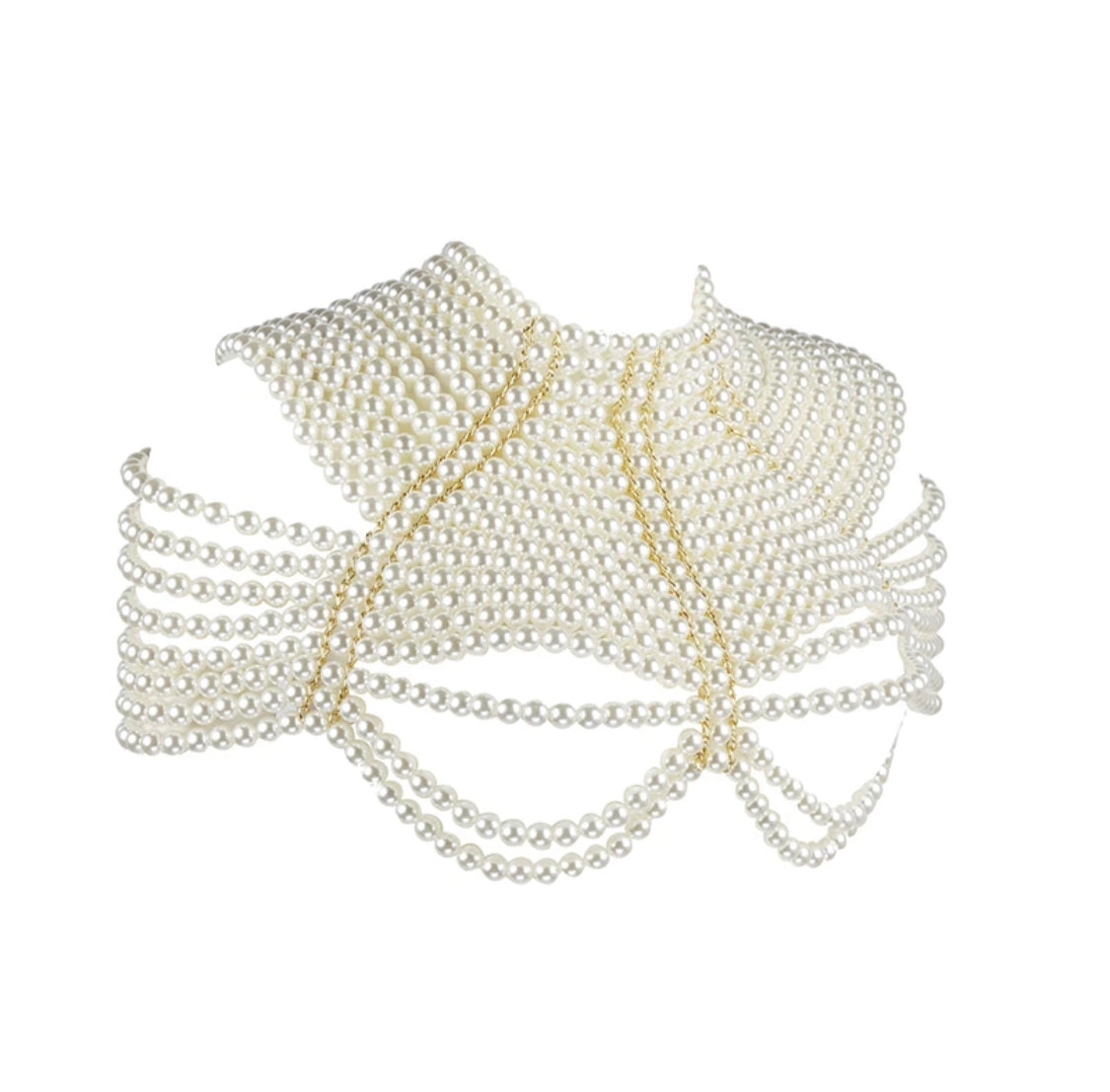 Body Shawl Pearls Jewelry