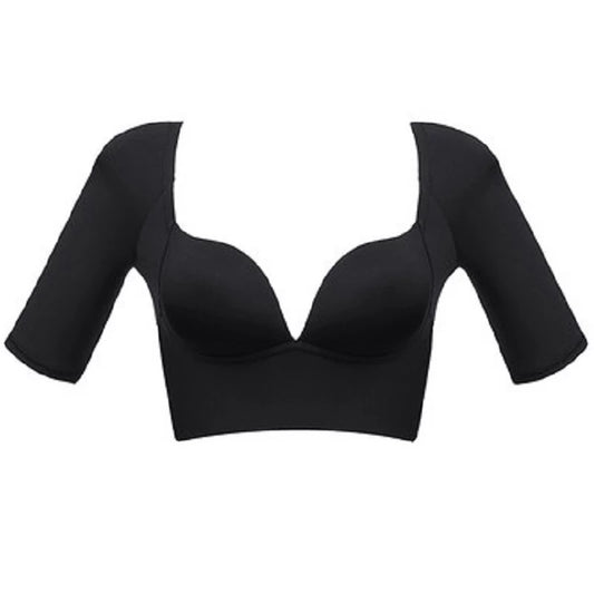 Black Christina Bustier Crop Top