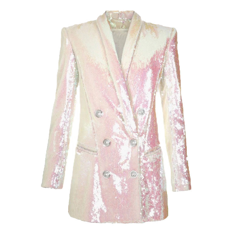 Sally Sequin Mini Blazer Dress