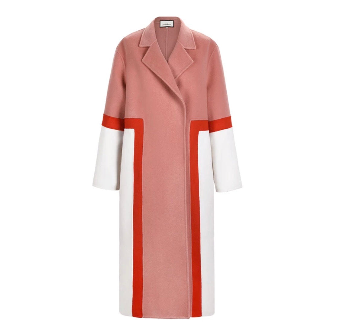 Double Woolen Rear Slit  Coat