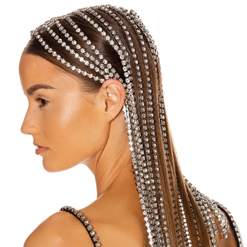 Crystal Tassel Jewelry Hair Chain