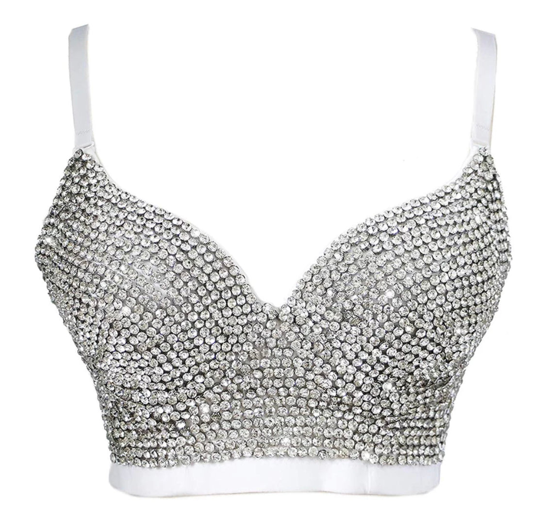 Crystal Ice Bustier Crop Top