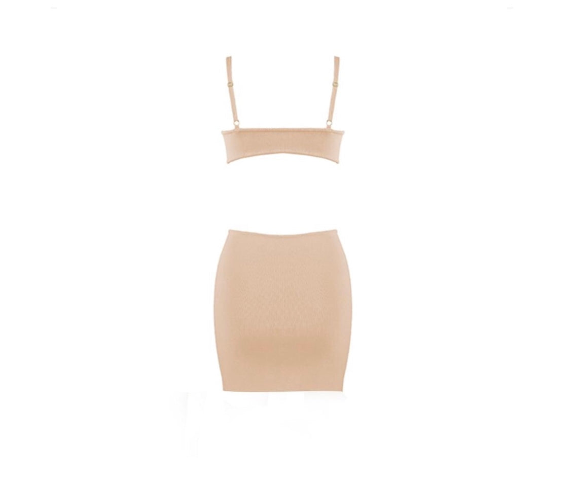 Halter Cutout Mini Dress