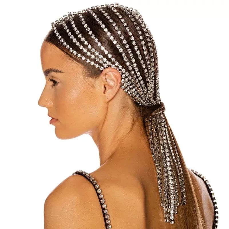 Crystal Tassel Jewelry Hair Chain