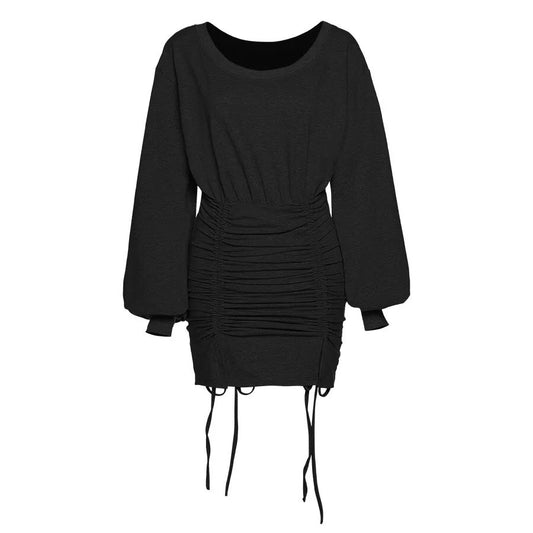 Black Drawstring Dress