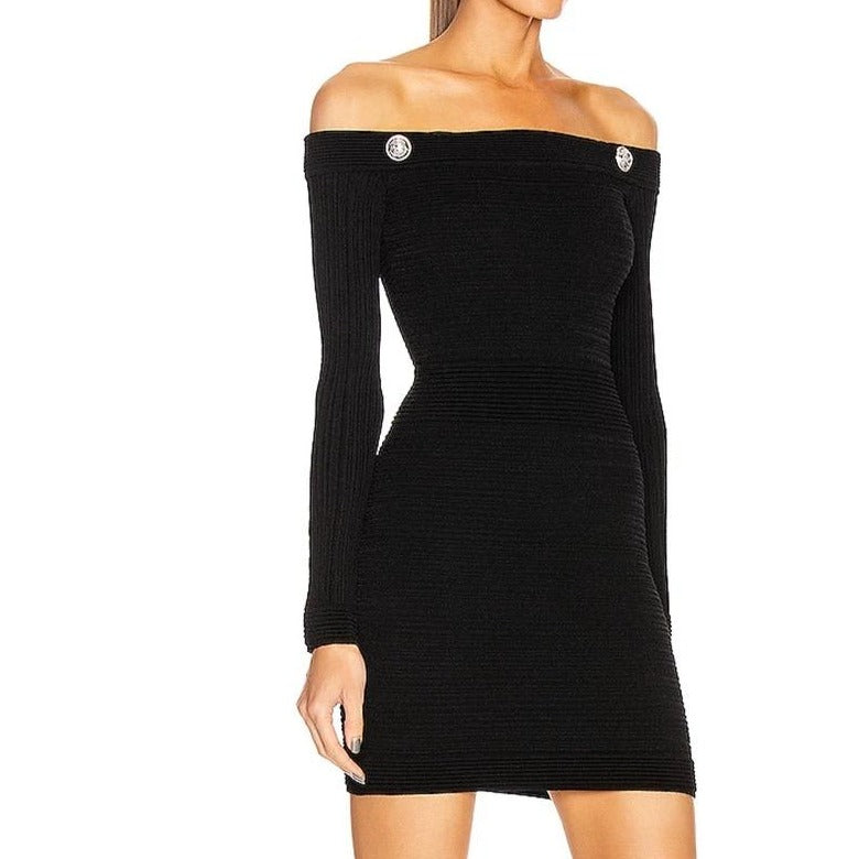 Black Off Shoulder Dress