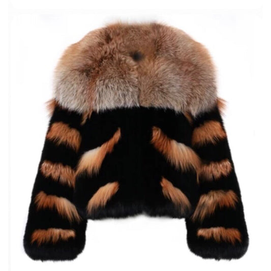 Christina Luxury Real Faux Fur Jacket