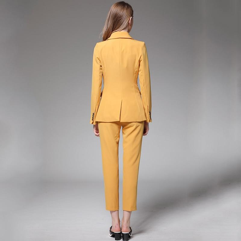 Double Breasted Blazer Pants 2 Pieces Sets Suits