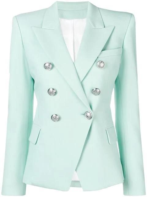 Silver Button Blazer