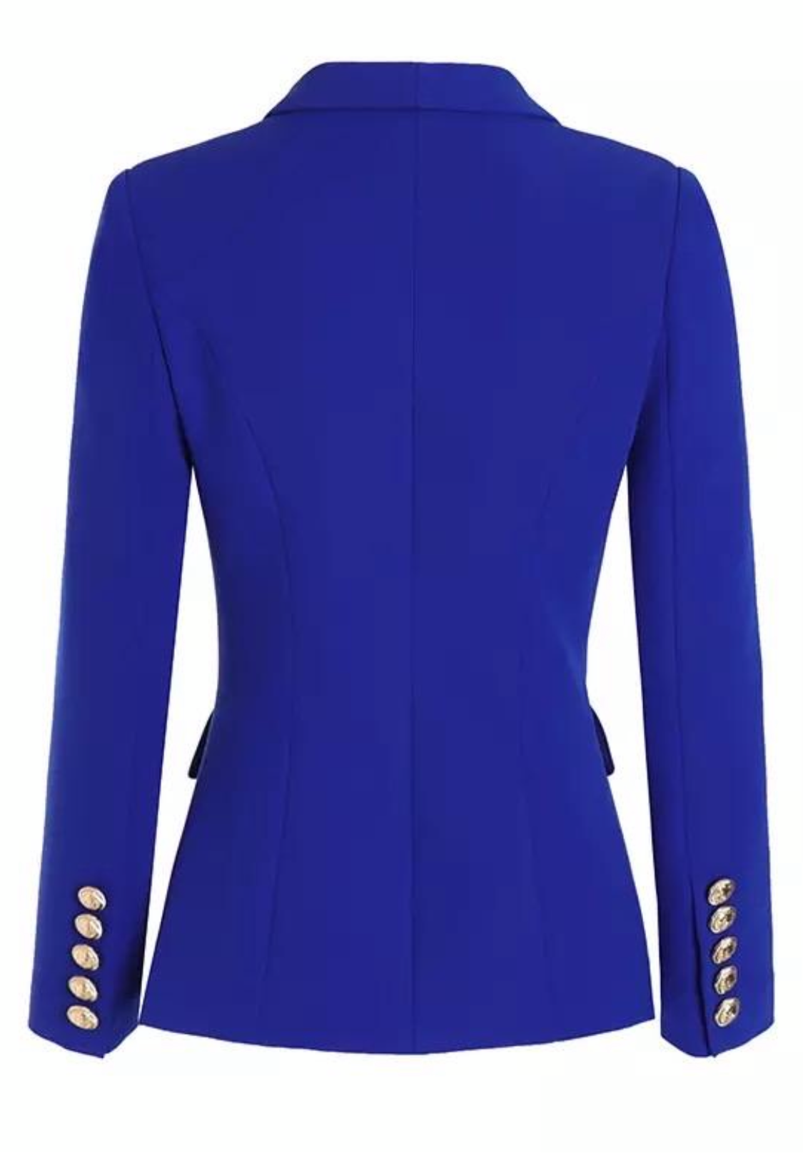 Royal Blue Gold Buttons Blazer