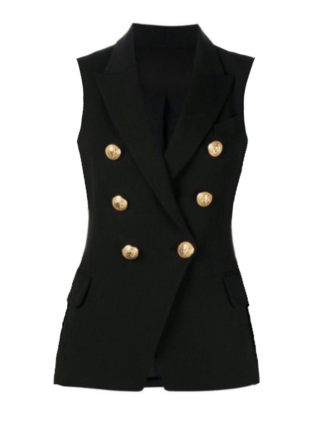 Gold Button Vest