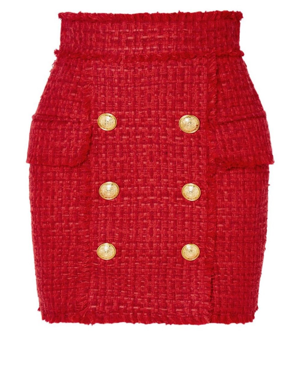 Tweed Red Skirt