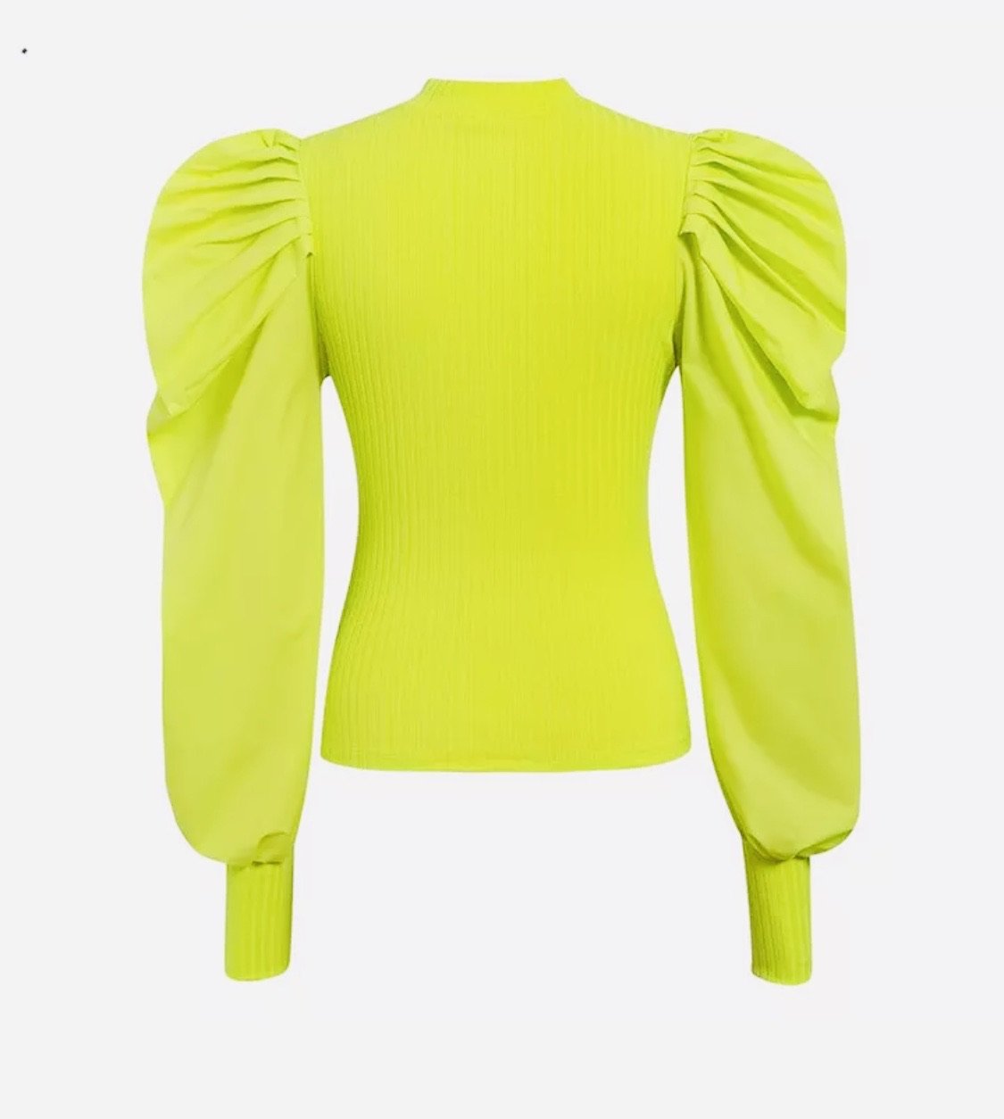 Neon Puff Sleeve Top