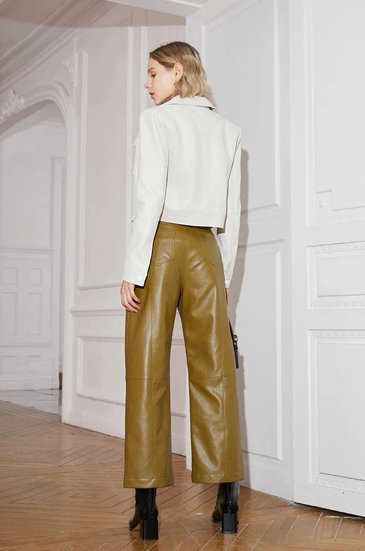 Bert Tailored Leatherette Pants