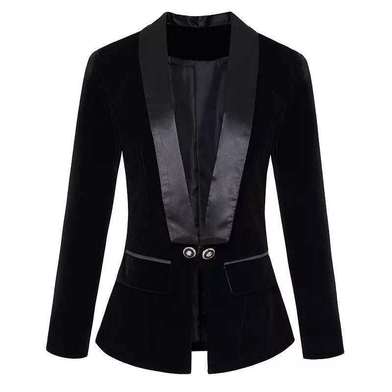 Black Velvet Blazer