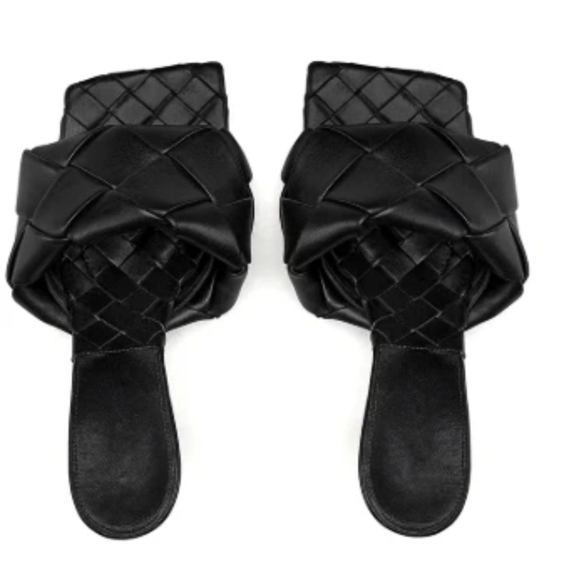 Black Reese Mules Sandals