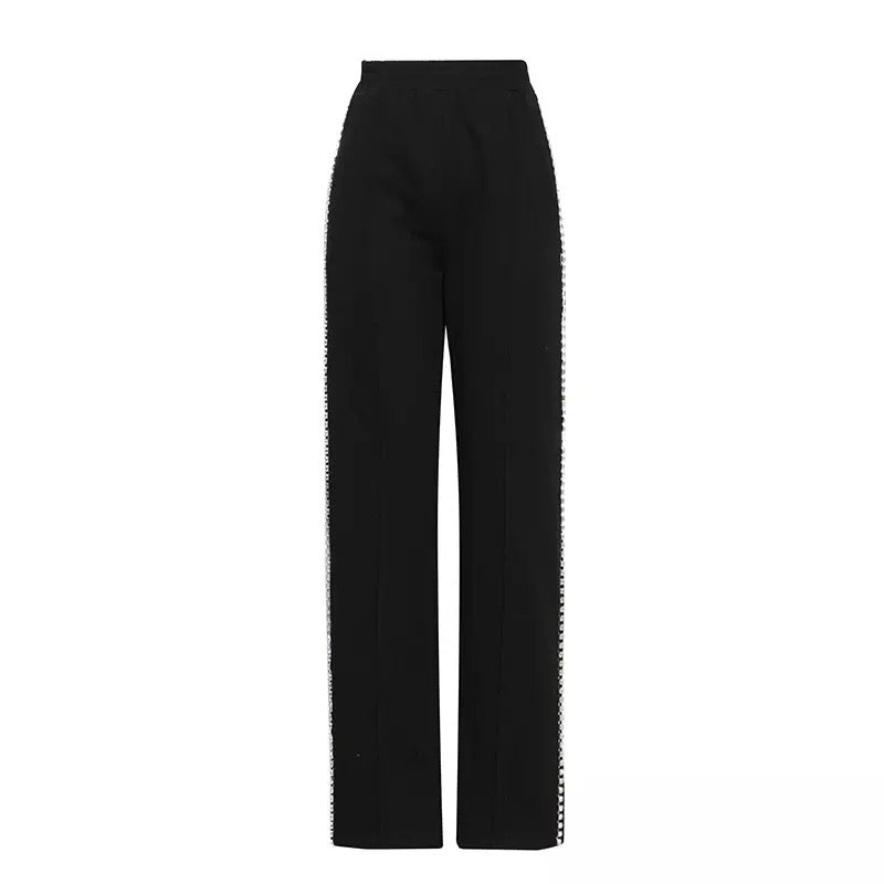 Abby Crystal Black Pants