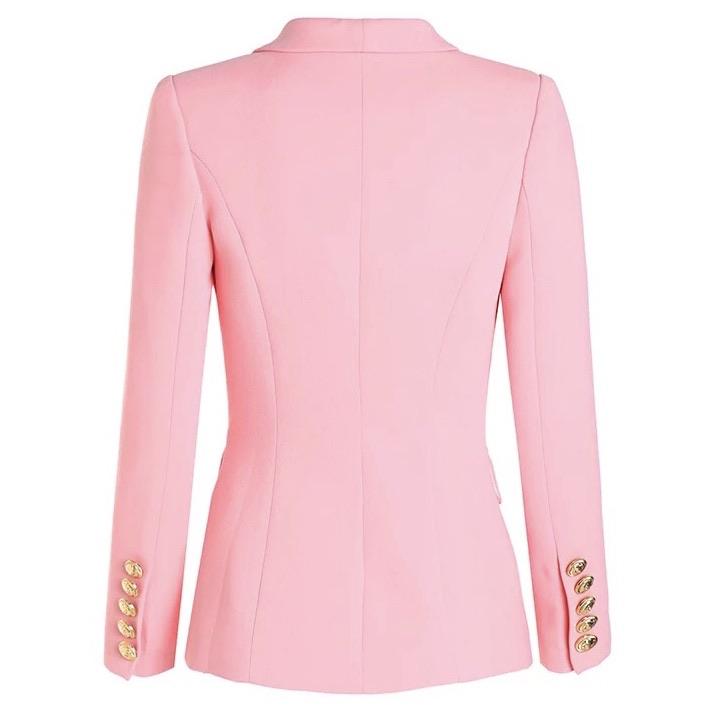 LIMITED PINK GOLD BUTTON BLAZER