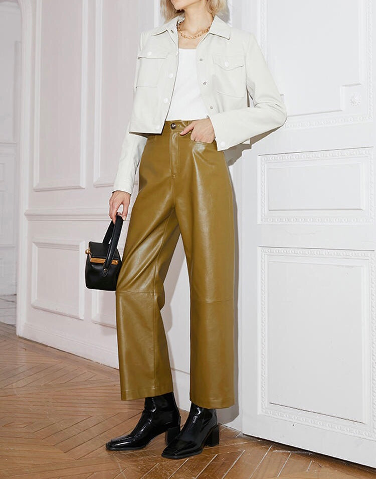 Bert Tailored Leatherette Pants