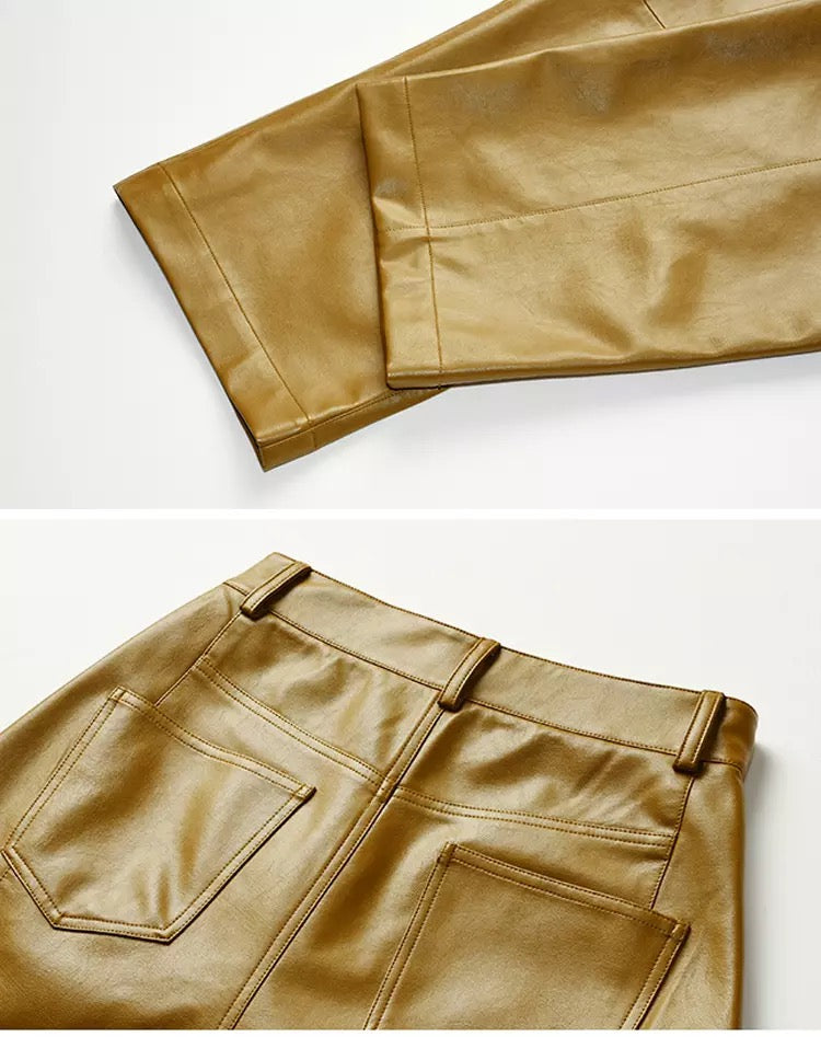 Bert Tailored Leatherette Pants