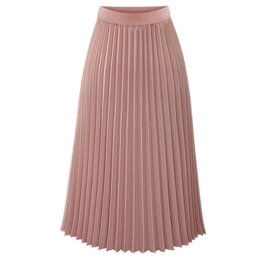 High Waist Pleated Skirt