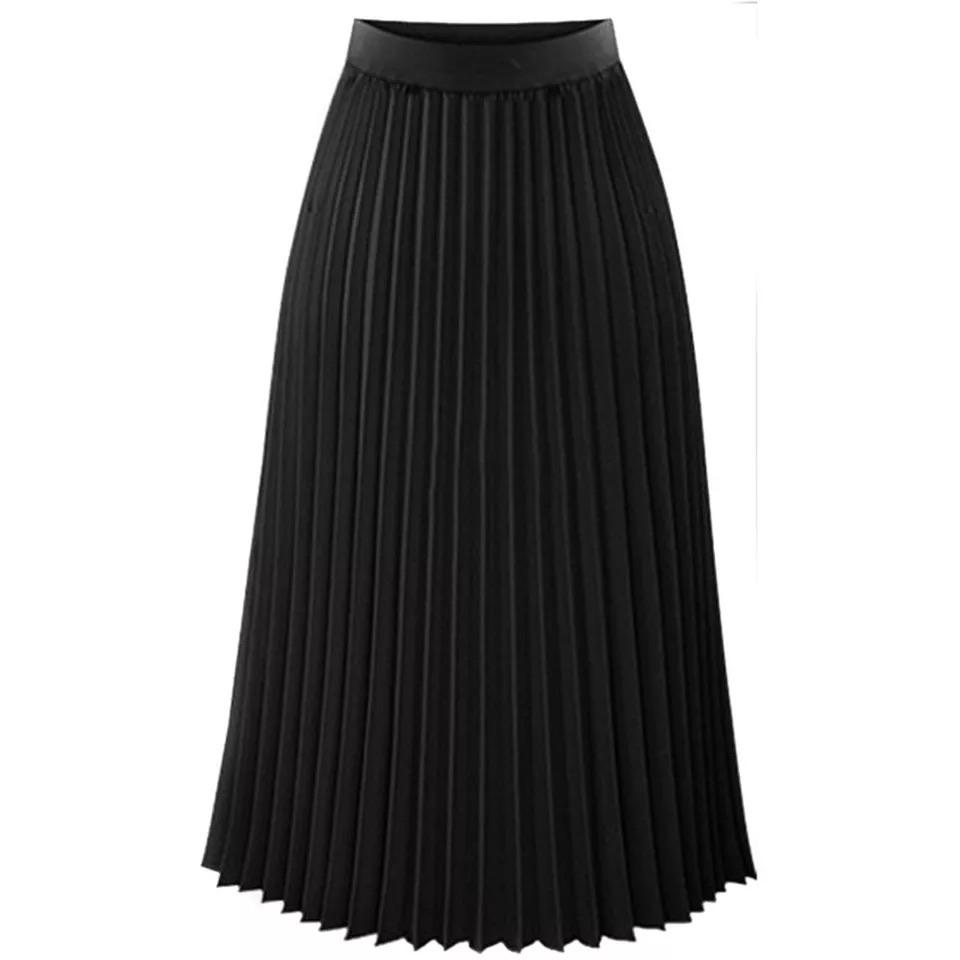 High Waist Pleated Skirt