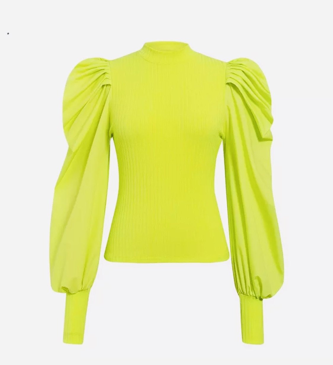 Neon Puff Sleeve Top