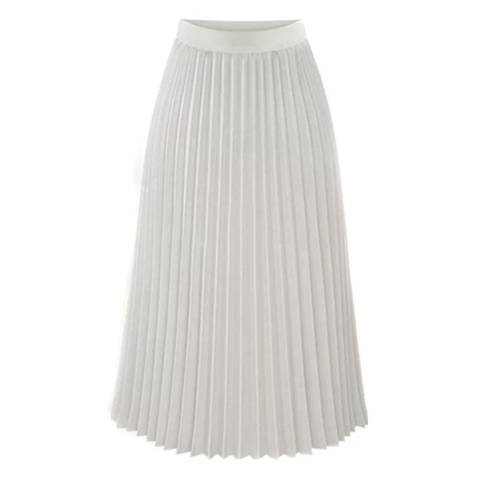 High Waist Pleated Skirt