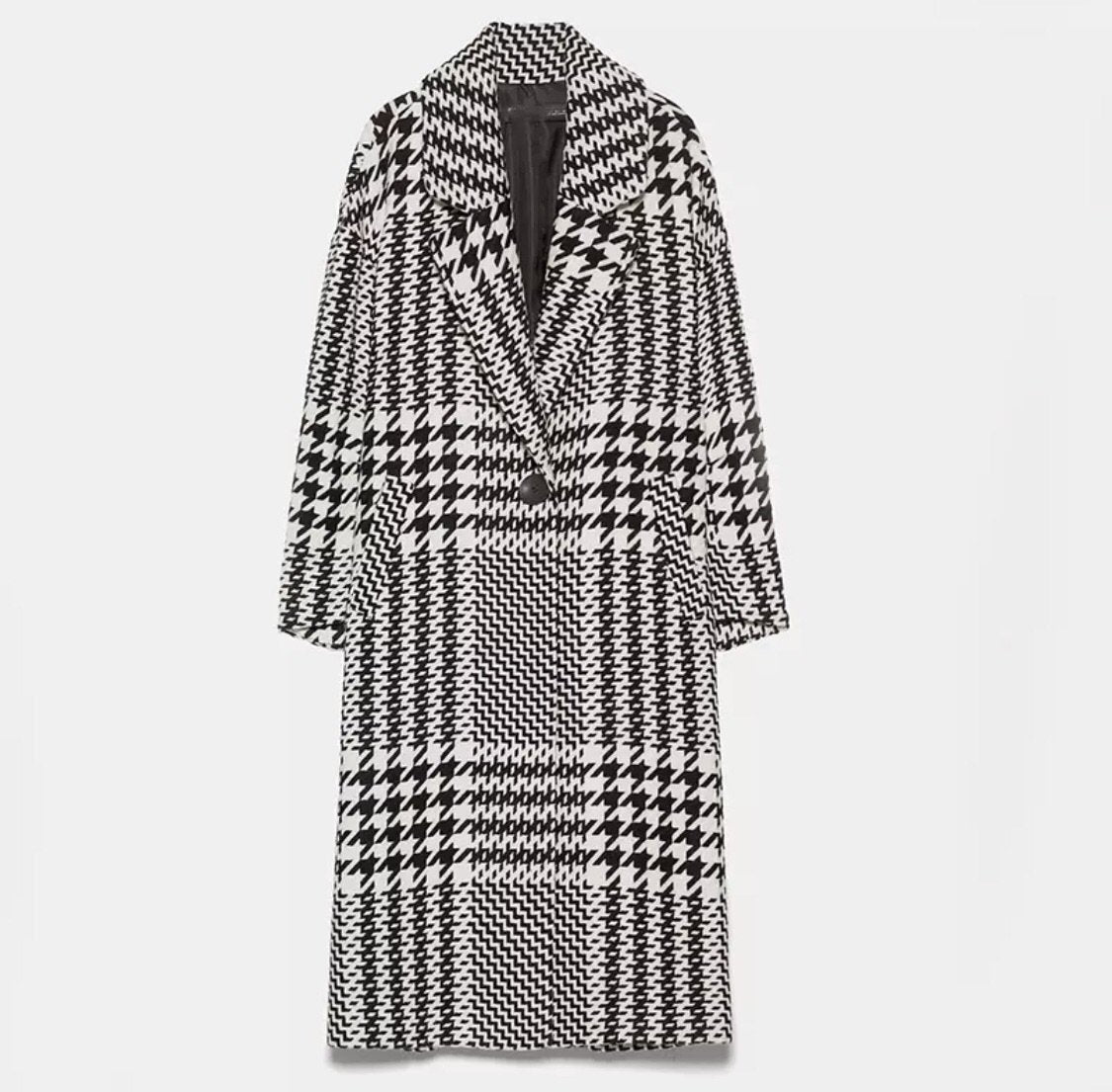 England Plaid Long Jacket