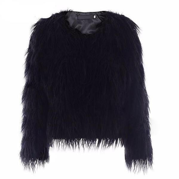 Shaggy Faux Fur Jacket