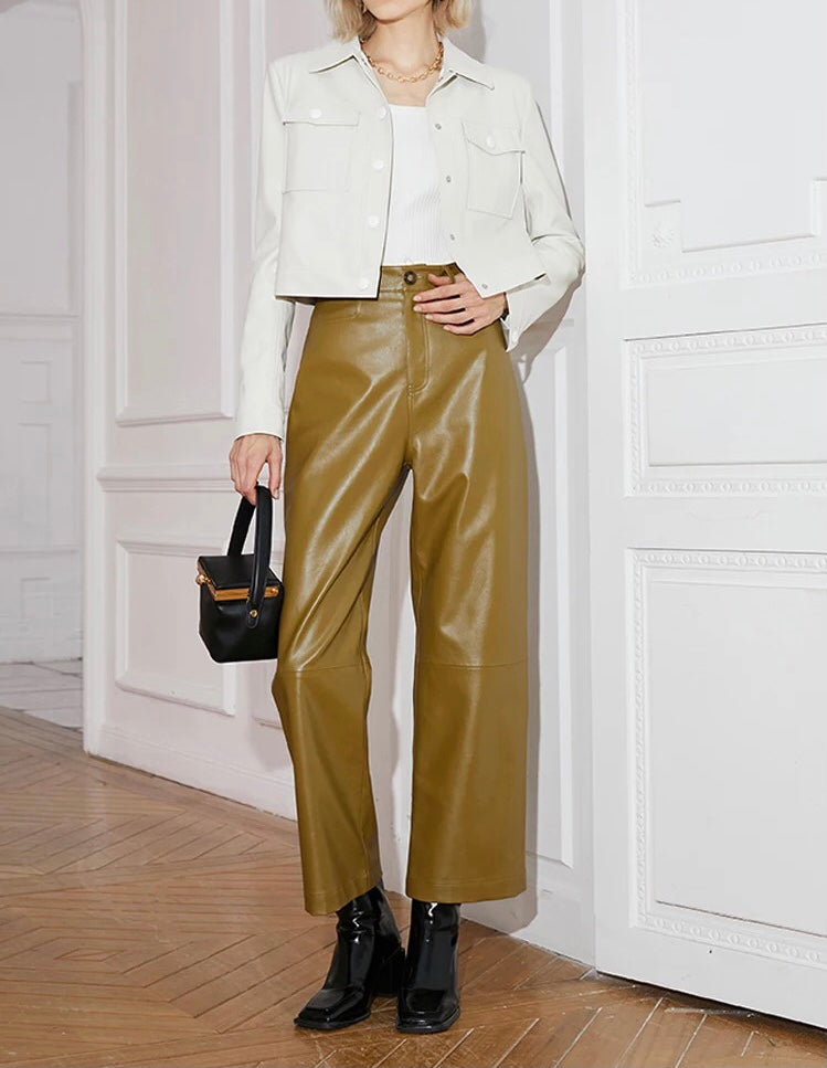 Bert Tailored Leatherette Pants