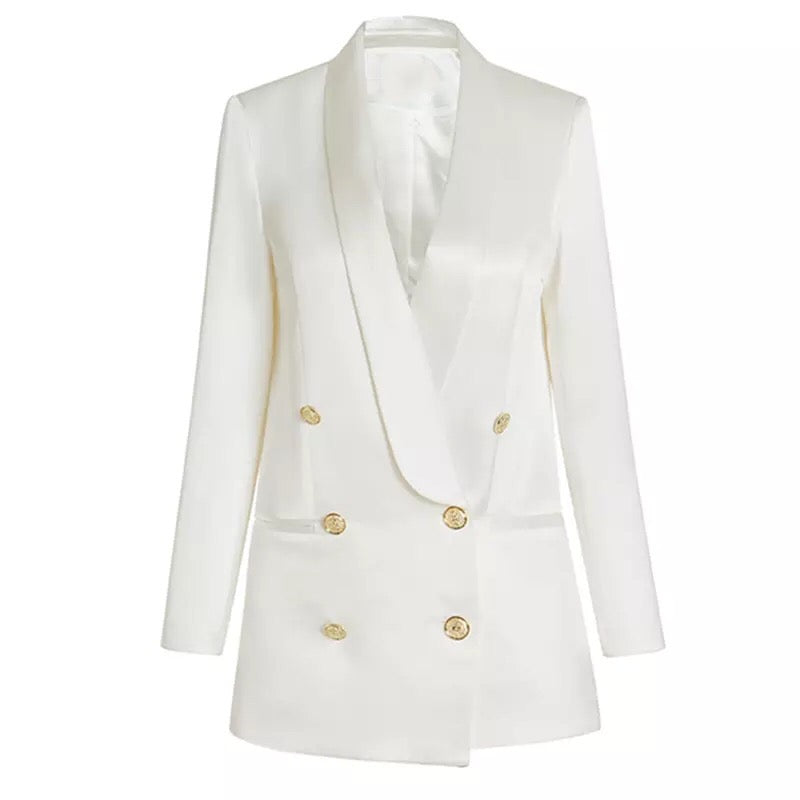 Aria Off White Blazer Mini Dress