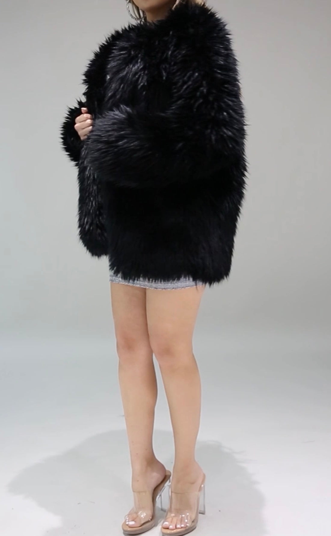 Faux Fur Muave Jacket