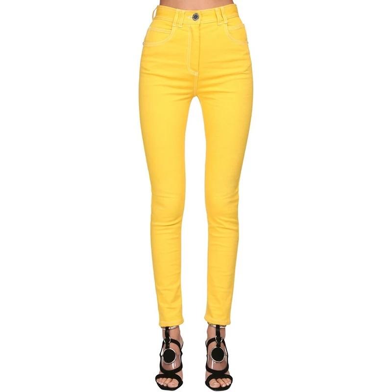 Denim Mustard Pants